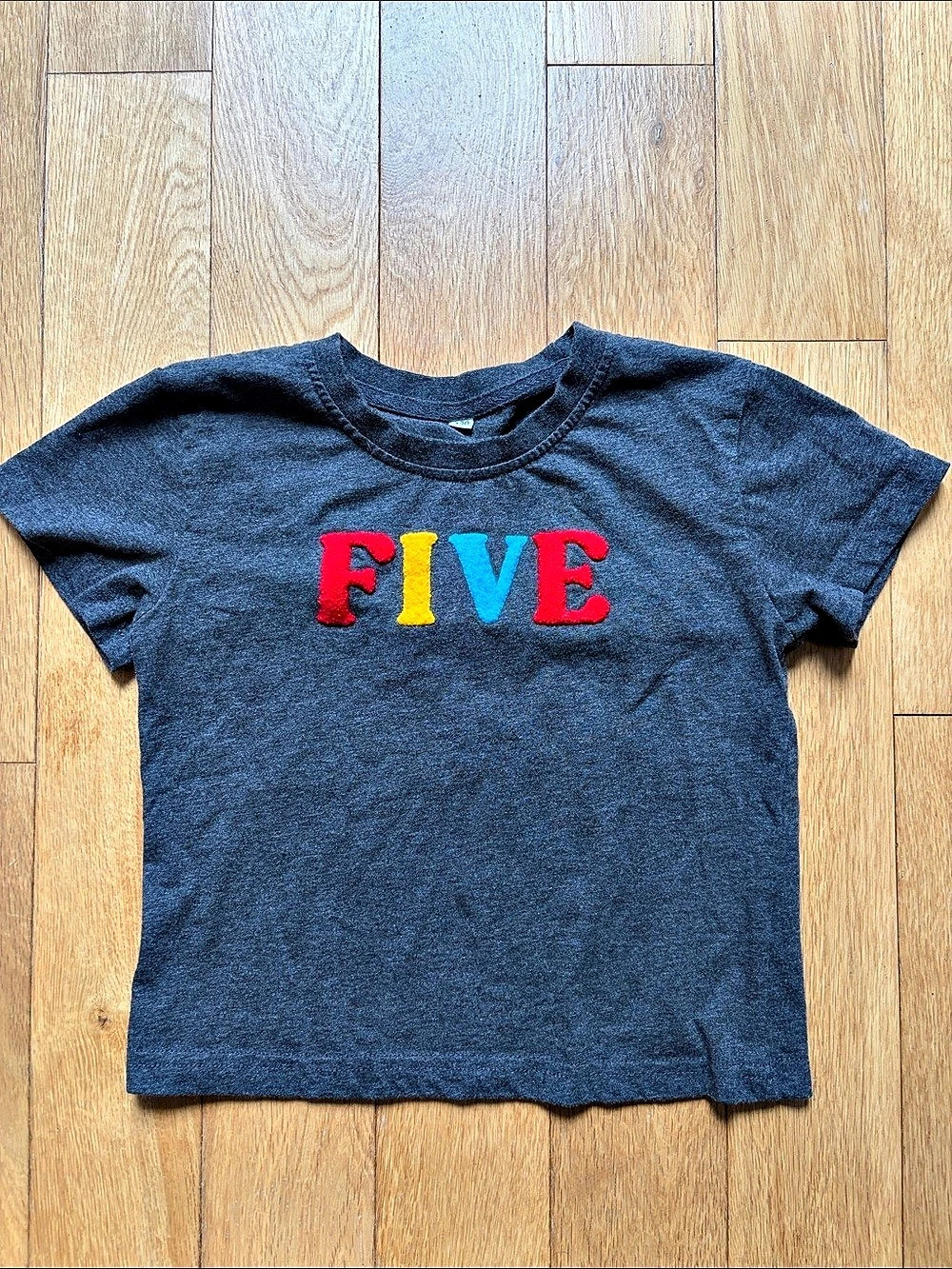 Embroidered FIVE Kids Tee
